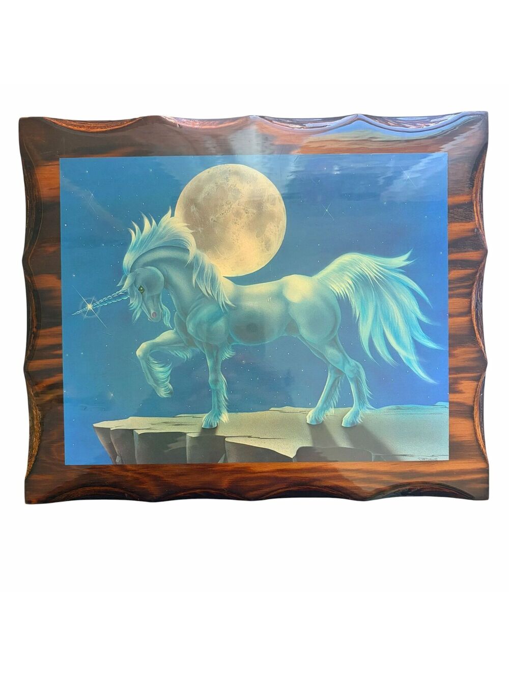 Sue Dawe 80s Unicorn Fantasy Art Print
